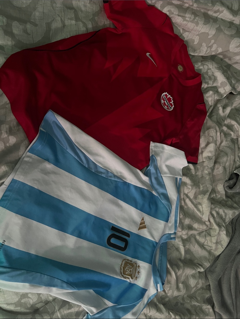 Nike Canada Jersey and Adidas Argentina Jersey